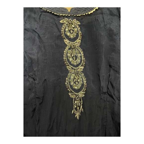 Blue Sharara with silver work - Picture 2 of 4